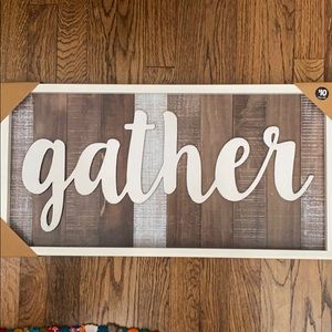 Gather sign